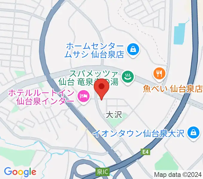 ミュージックサロンP+Luck（プラック）の地図