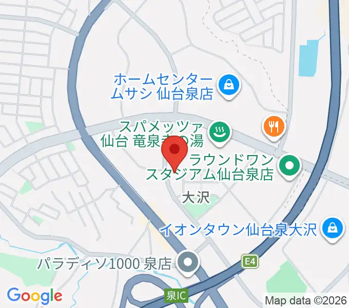 ミュージックサロンプラックの地図