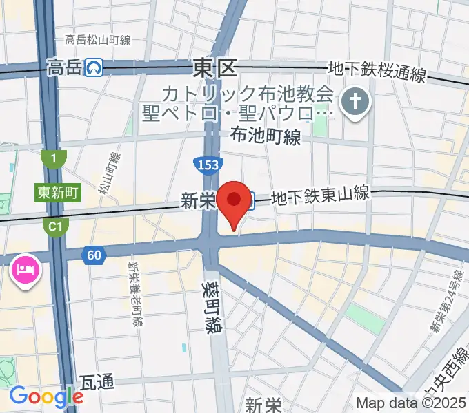新栄アカンタレの地図