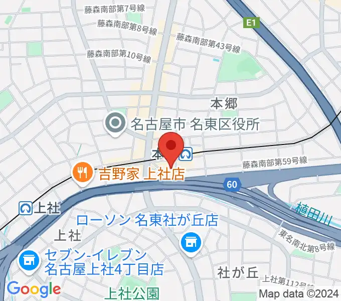 本郷アルマジロの地図