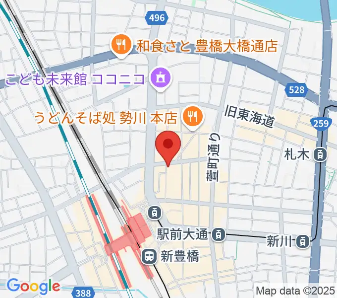 豊橋ハウスオブクレイジーの地図