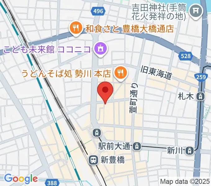 豊橋ハウスオブクレイジーの地図