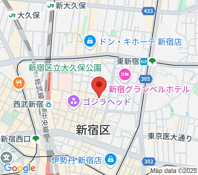 HOLIDAY SHINJUKUの地図