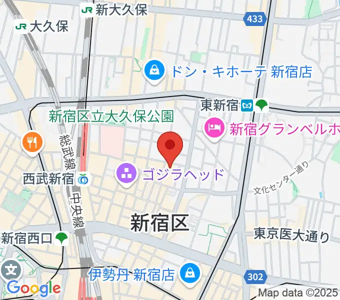 HOLIDAY SHINJUKUの地図