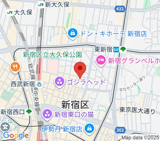 HOLIDAY SHINJUKUの地図