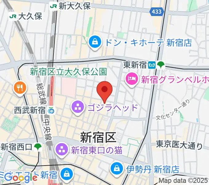 HOLIDAY SHINJUKUの地図
