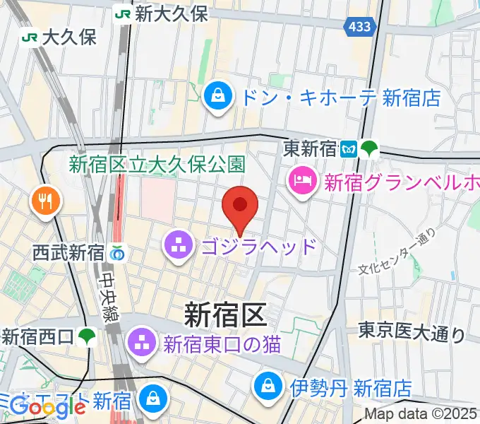 HOLIDAY SHINJUKUの地図