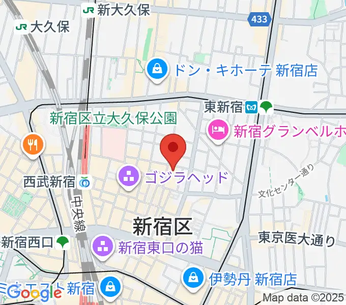 HOLIDAY SHINJUKUの地図