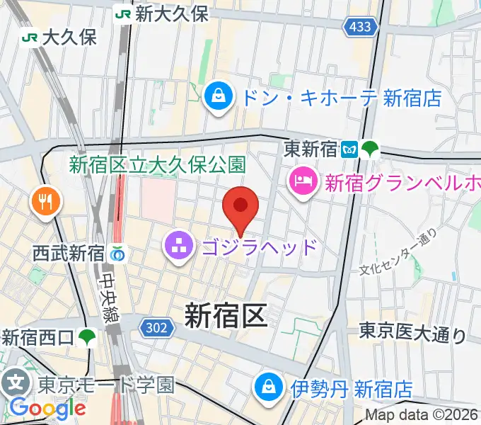HOLIDAY SHINJUKUの地図