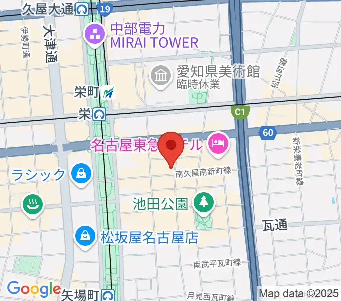 名古屋JB’Sの地図