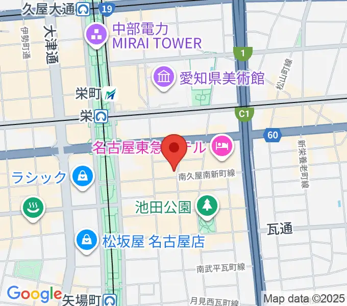 名古屋JB’Sの地図