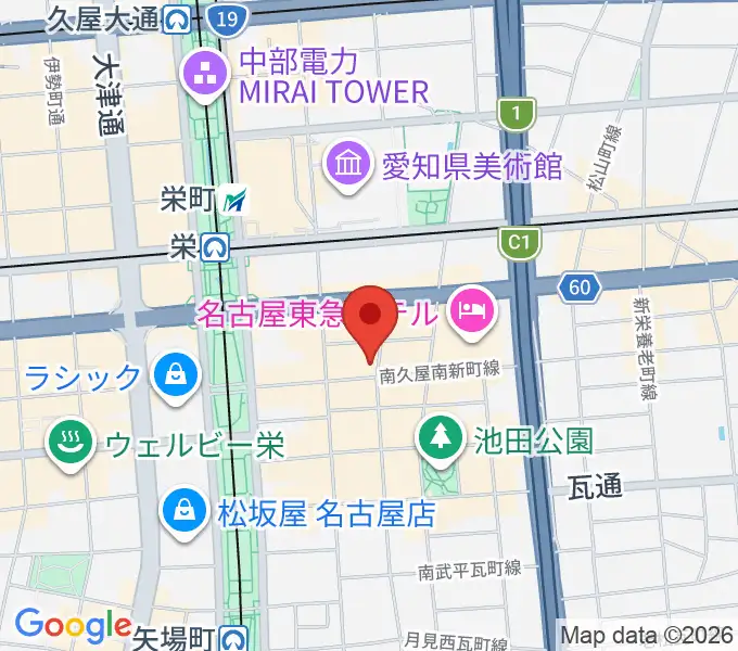 名古屋JB’Sの地図