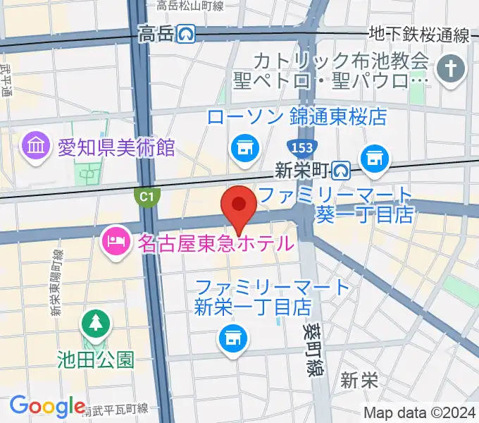 新栄club buddhaの地図