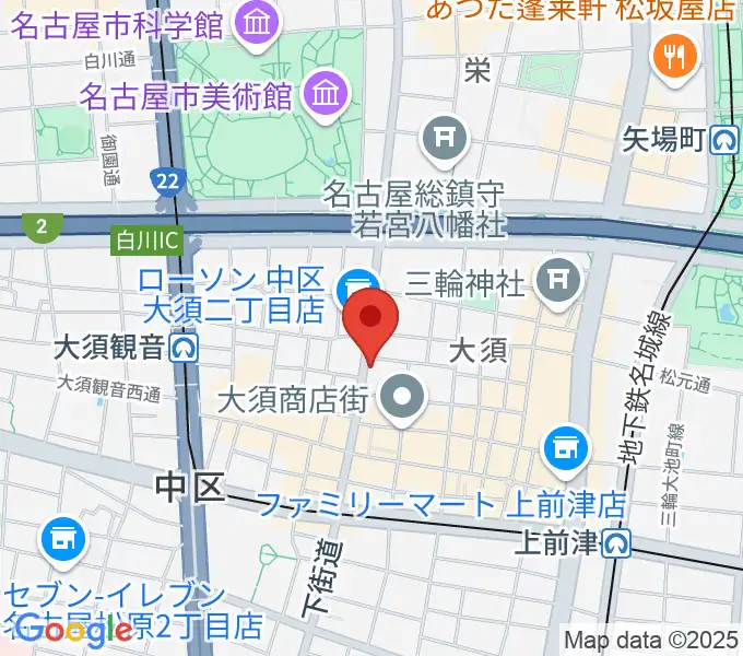 X-HALL ZENの地図