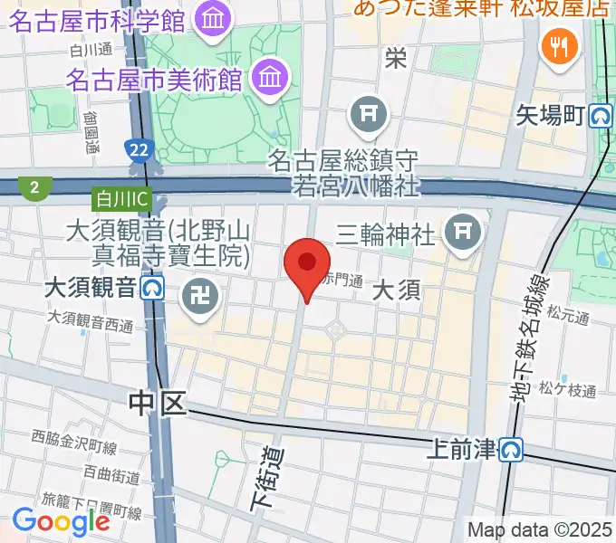 X-HALL ZENの地図