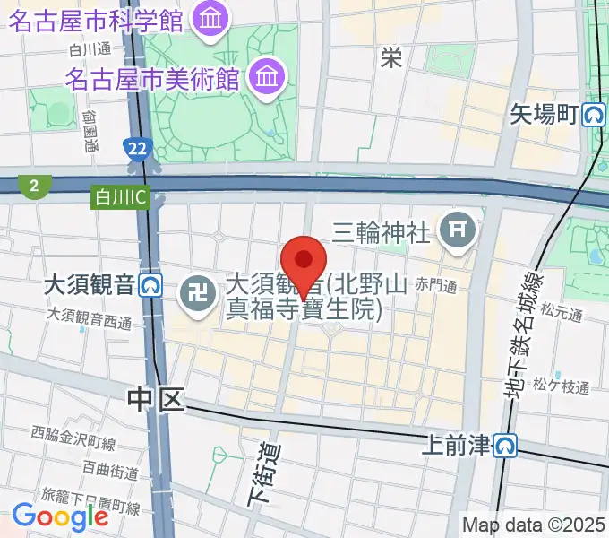X-HALL ZENの地図