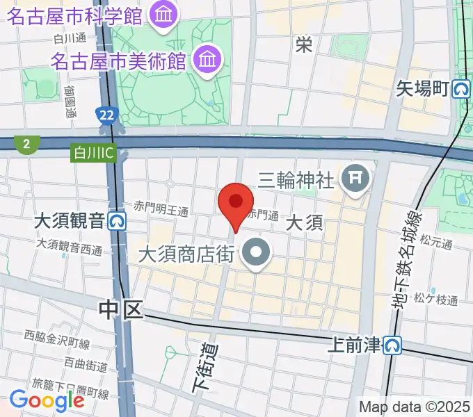 X-HALL ZENの地図
