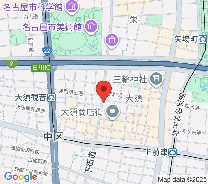 X-HALL ZENの地図