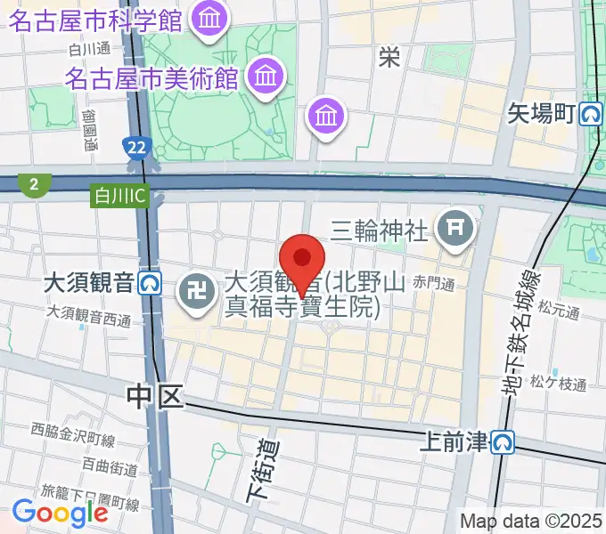 X-HALL ZENの地図