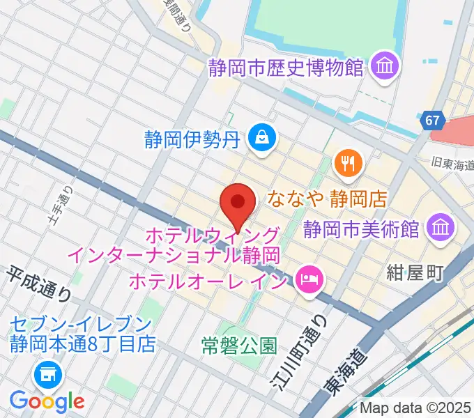 静岡UHUの地図