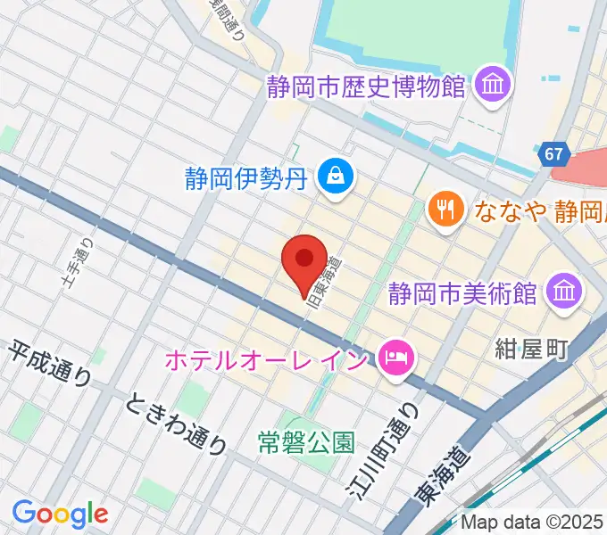 静岡UHUの地図