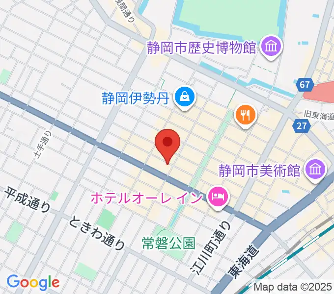 静岡UHUの地図