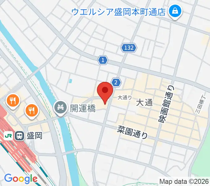 東山堂クロステラスセンターの地図