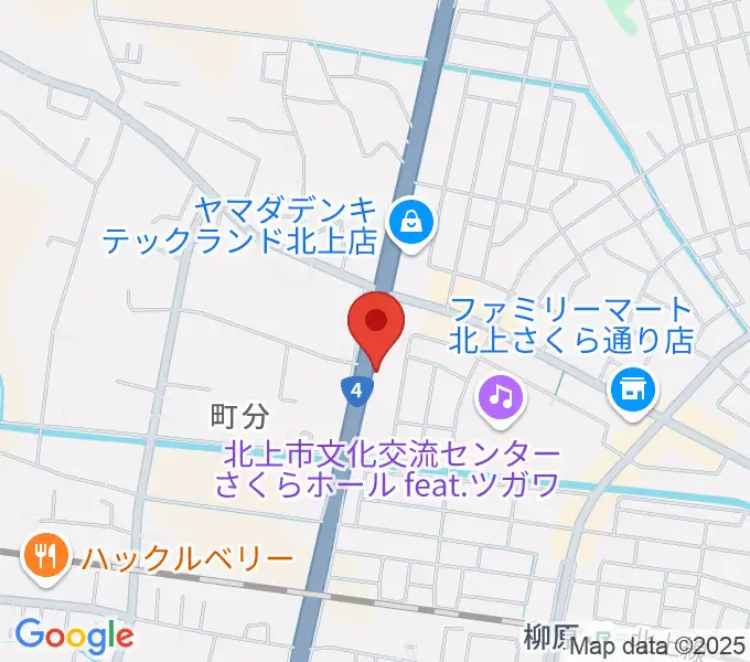 北上正時堂ハーモニーセンターの地図