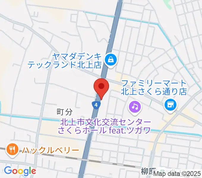 北上正時堂ハーモニーセンターの地図