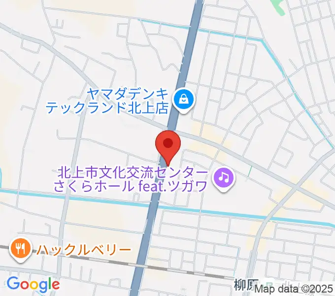 北上正時堂ハーモニーセンターの地図
