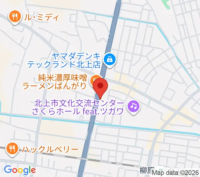 北上正時堂ハーモニーセンターの地図