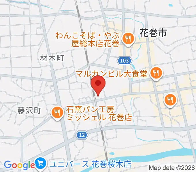 正時堂本店の地図