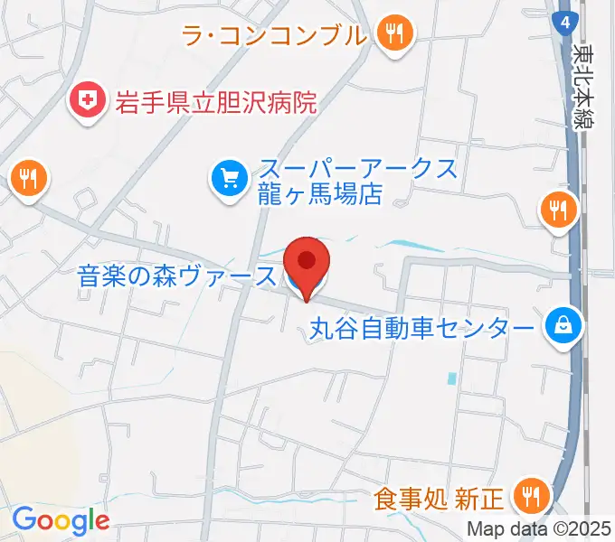 音楽の森ヴァースの地図