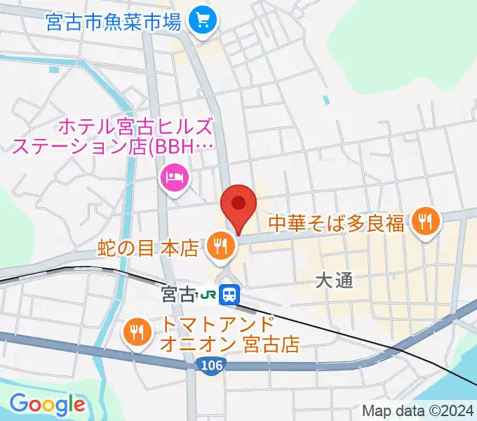 リラパークこなり小成楽器の地図