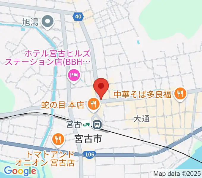 リラパークこなり小成楽器の地図