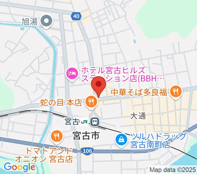 リラパークこなり小成楽器の地図