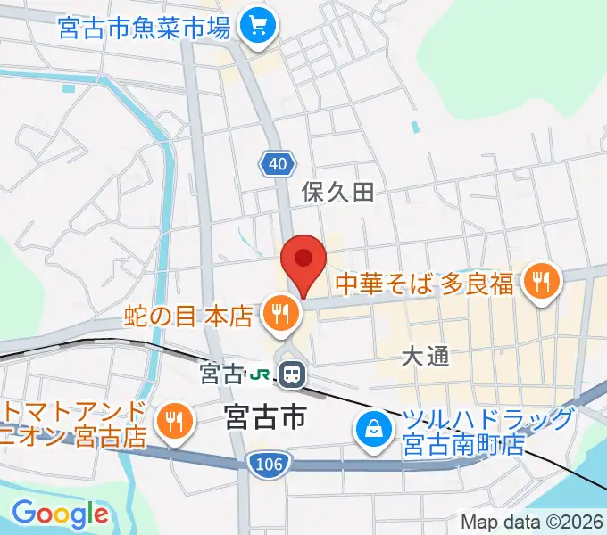 リラパークこなり小成楽器の地図