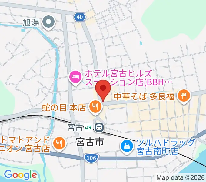 リラパークこなり小成楽器の地図