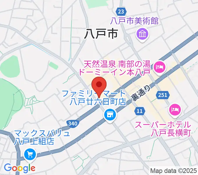 カワイ八戸ショップの地図