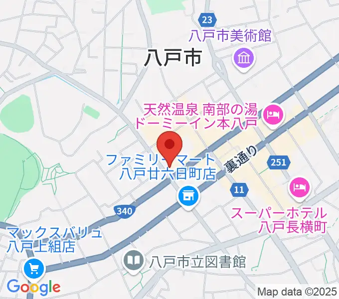 カワイ八戸ショップの地図