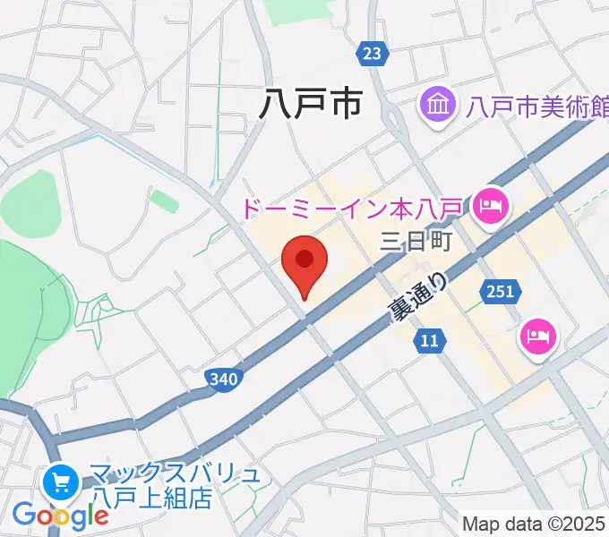 カワイ八戸ショップの地図