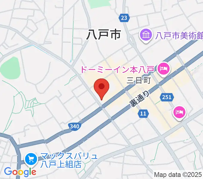 カワイ八戸ショップの地図