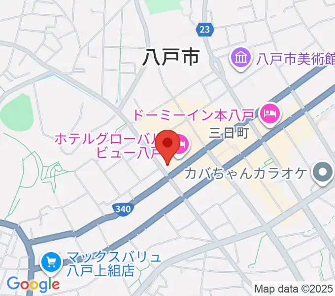 カワイ八戸ショップの地図