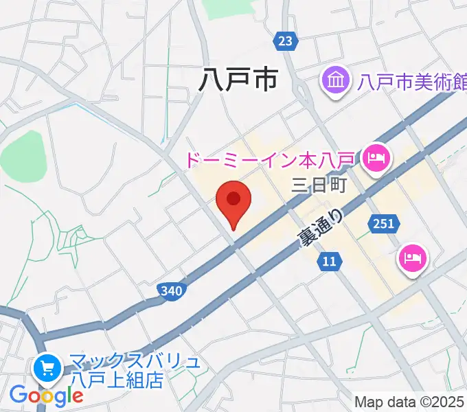 カワイ八戸ショップの地図