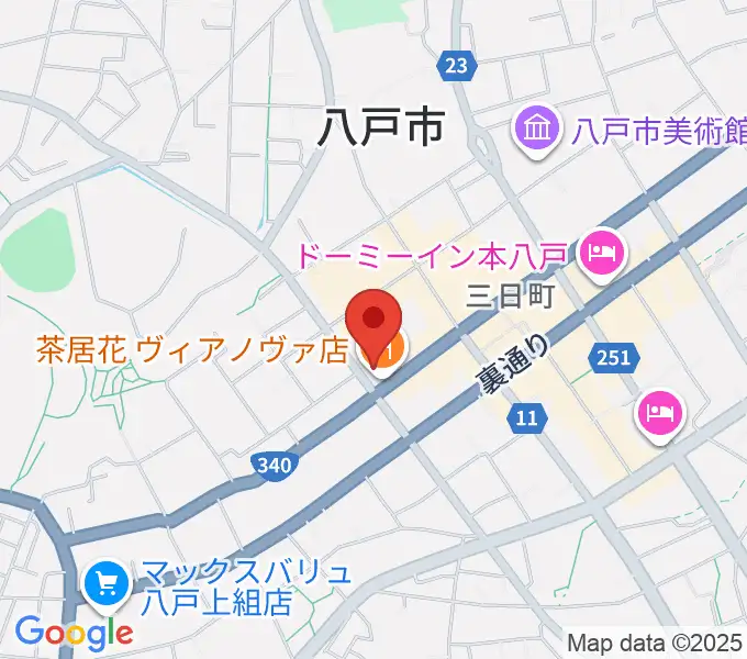 カワイ八戸ショップの地図