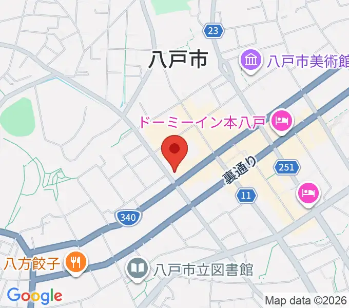 カワイ八戸ショップの地図