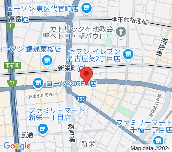 新栄Live & Lounge Vioの地図