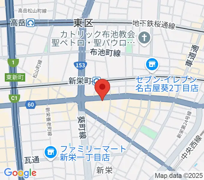 新栄Live & Lounge Vioの地図