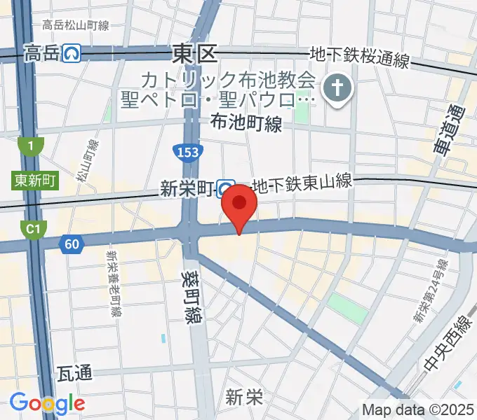 新栄Live & Lounge Vioの地図
