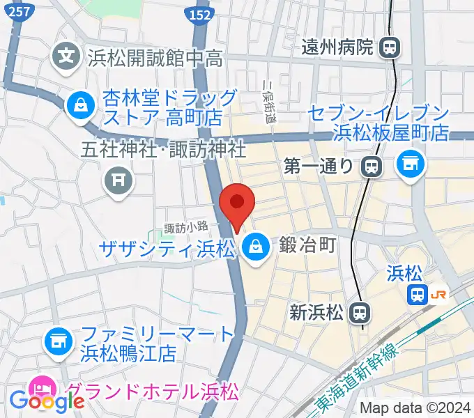 浜松SECONDの地図